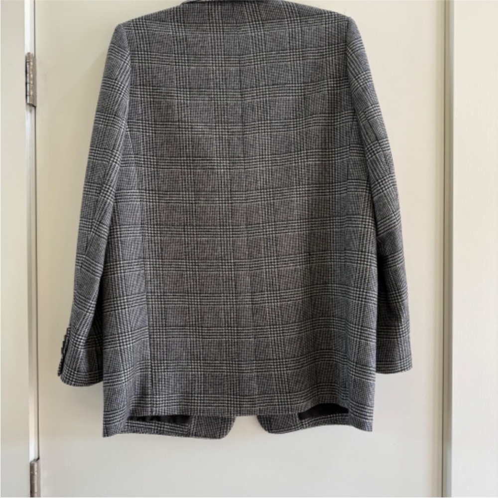 NWT Everlane Classic Gray Glen Plaid Blazer - Picture 5 of 8